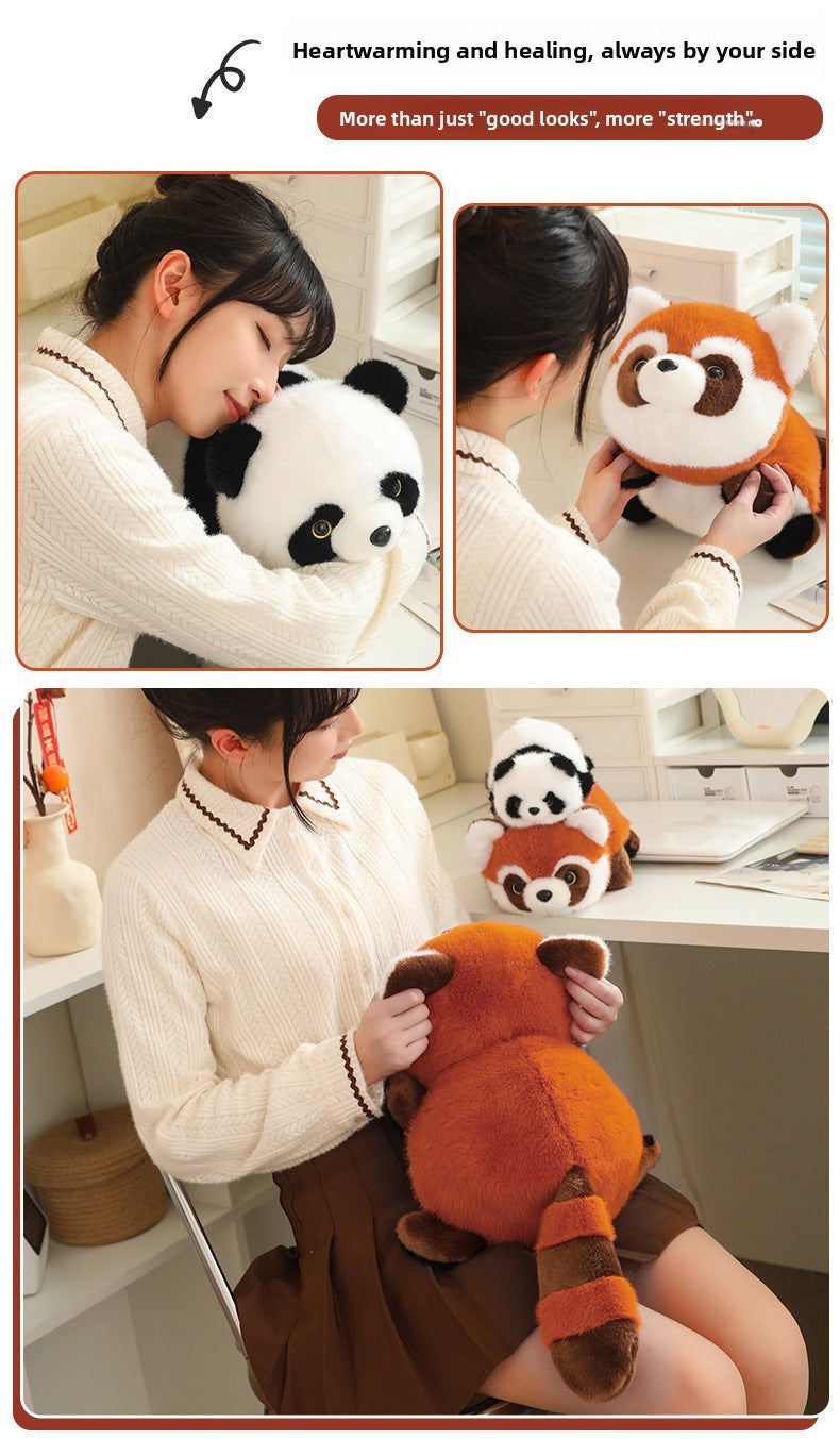 Reversible Panda to Red Panda Plush Toy – Cute Transforming Stuffed Animal Gift